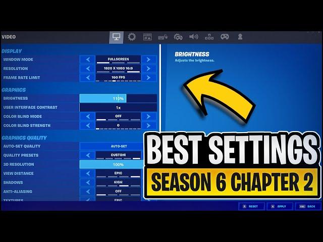 The Best Fortnite Setting in Season 6 Chapter 2 - FPS Boost + Performance Mode!