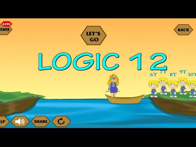 River Crossing IQ Game - Logic 12