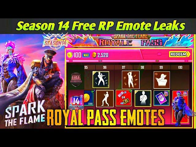 SEASON 14 ROYAL PASS : FREE RP EMOTE & SEASON 14 EMOTES | NEW SUNNY CHARACTER EMOTES PUBG MOBILE