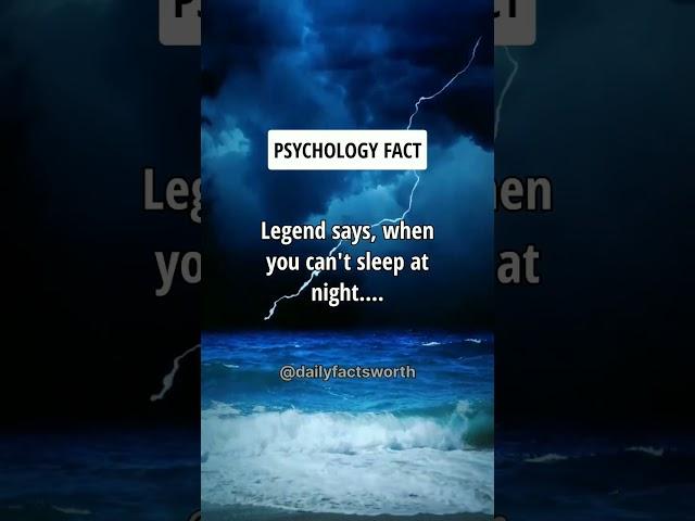 When you can't sleep at night.... Psychology Facts #shorts #psychologyfacts #subscribe