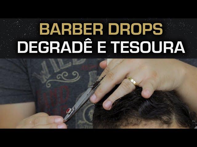 CORTE DE CABELO MASCULINO DEGRADÊ PROJETADO NO TOPETE | BARBER DROPS