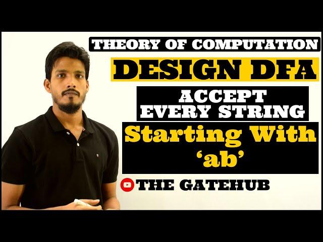 Design a DFA in which set of all strings can be accepted which start with ab | TOC | Automata Theory