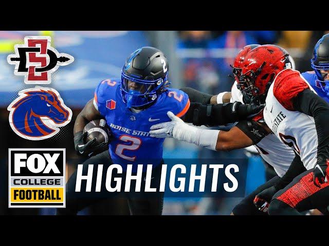 San Diego State Aztecs vs. No. 15 Boise State Broncos Highlights | FOX College Football