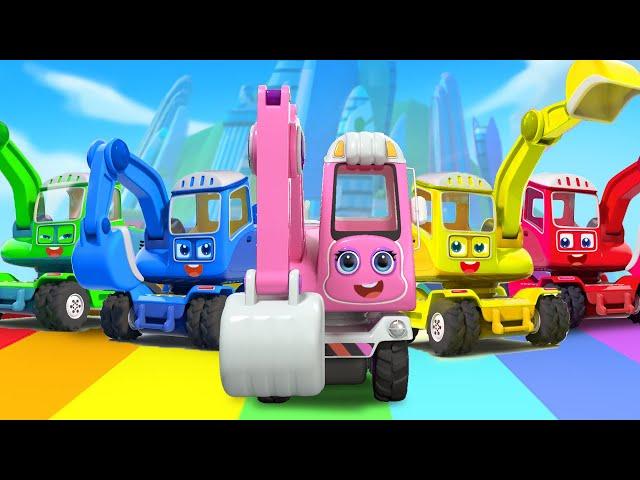 Diez Excavadoras Cavan Tesoros | Canción Infantil | Videos para Niños | BabyBus en Español