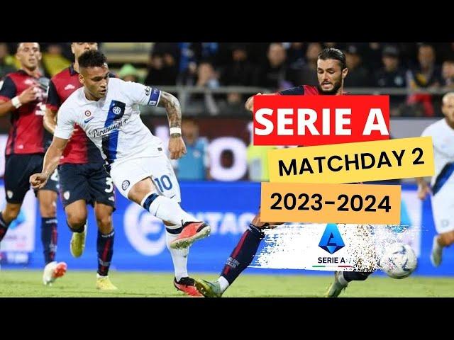 SERIE A 2023 2024 MATCHDAY 2