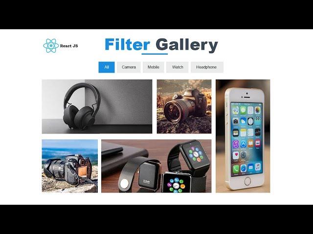 Filter Gallery In React JS