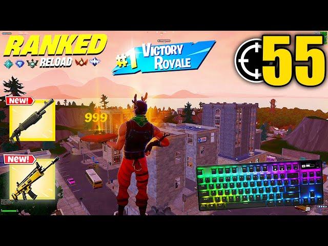 Apex Pro TKL ASMR  55 Kills Unreal Ranked Reload  Satisfying Keyboard OG Fortnite Reload 540FPS 4K