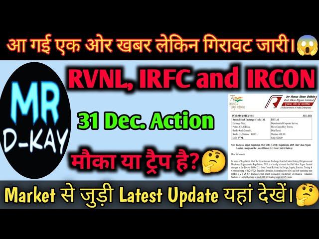 RVNL Target  RVNL Share Latest News | IRFC Share Latest News, Ircon share latest news