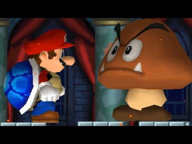 New Super Mario Bros DS - All Castles with Giant Blue Shell Mario