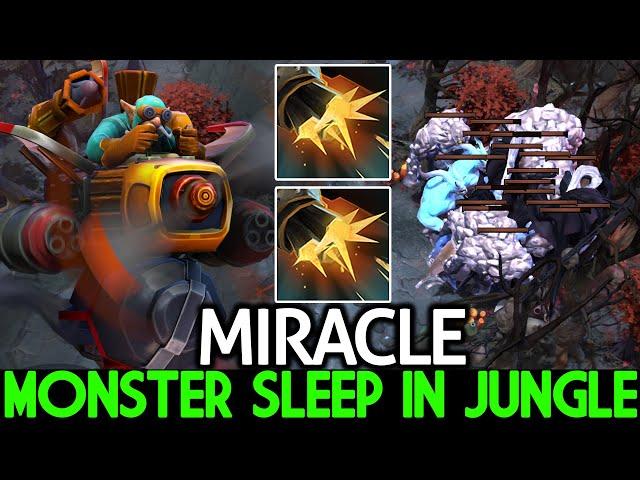 MIRACLE [Gyrocopter] Sleep in Jungle Farming Stack Camp Dota 2