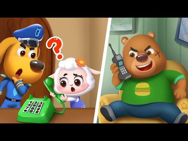 Phone Call from a Stranger | Safety Tips | Sheriff Labrador Cartoon | BabyBus TV