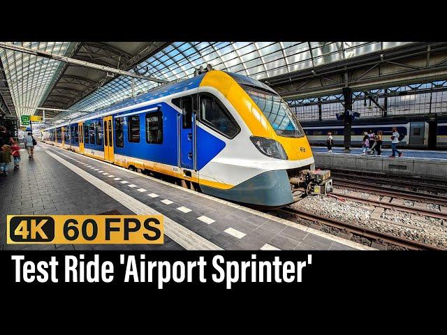 Train Cab Ride NL / Test Ride 'Airport Sprinter' / Hoofddorp - Schiphol - Amsterdam / SNG / Aug '24