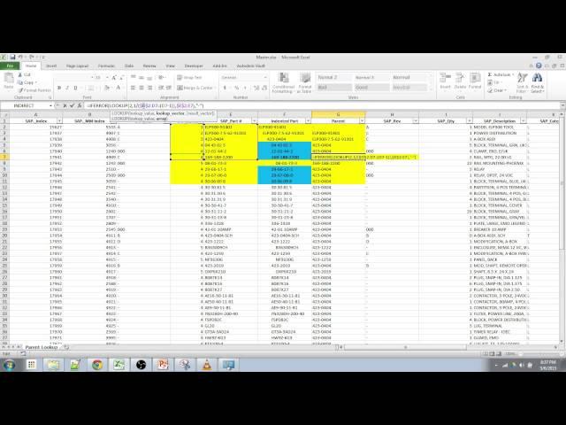 Excel - BOM: Determine Parent Part from a Structured List