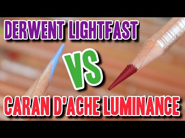 Which Colored Pencils are BEST? Caran D'ache Luminance VS Derwent Lightfast!