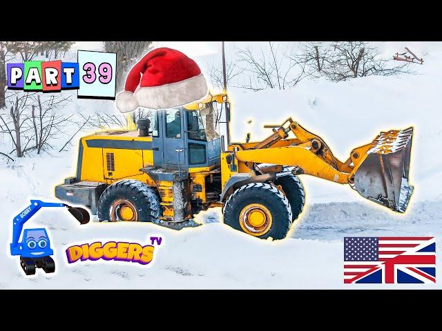  Winter Diggers For Kids ️ Snow Excavators, Trucks, Loaders, Winter Service Vehicles