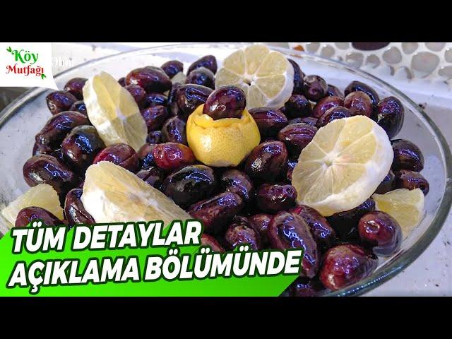 Çizme Siyah Su Zeytini Nasıl Yapılır? (Kalamata) - Çizme Eşek Zeytini Tarifi | Emine'nin Köy Mutfağı