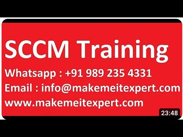 SCCM MECM Training From Scratch For Beginners