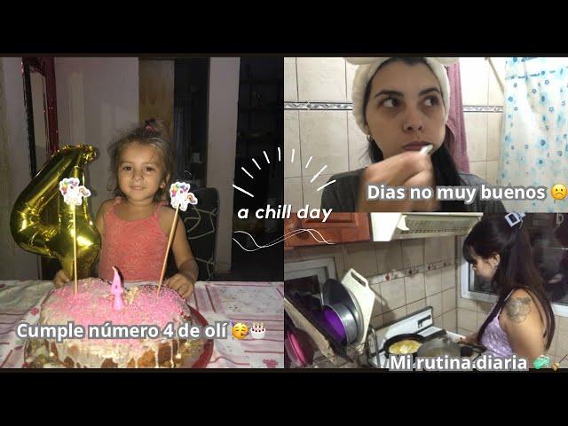 MI RUTINA DIARIA SIENDO MAMA JOVEN DE 2 HIJAS CUMPLEAÑOS NÚMERO 4 DE OLÍ/ VLOG️