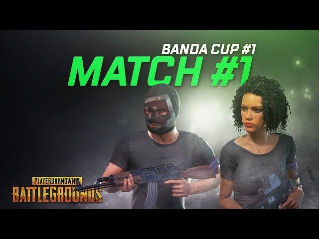 PUBG БАНДА CUP! Карта #1 [Комментатор BeastQT + Wycc + Taer]