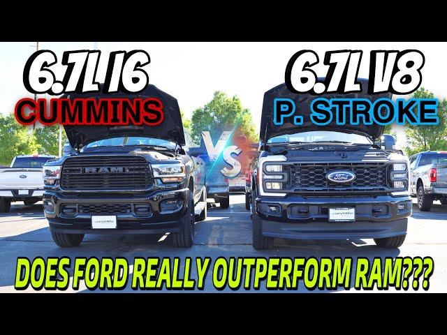 2024 Ram 2500 Cummins VS Ford F250 HO PowerStroke MPG & Performance Comparison! All I Can Do Is LOL!