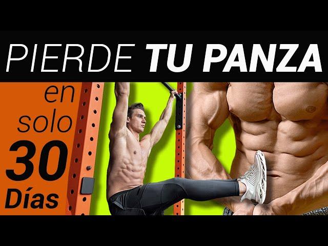 Elimina la Grasa abdominal con 4 ejercicios en barra | 6 pack en 30 días!