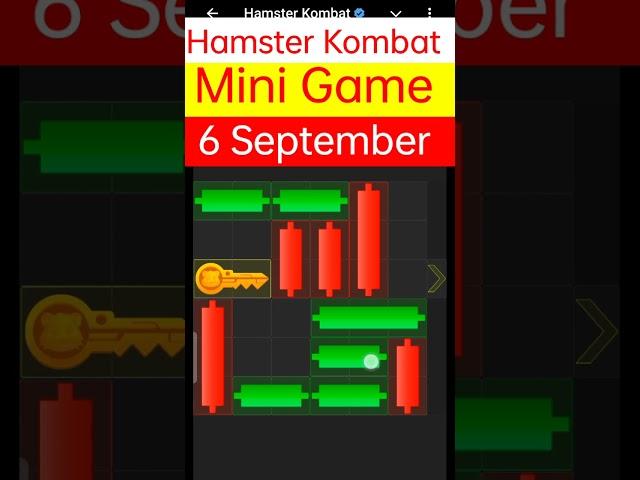 06 Septemnber Mini Game Hamster Kombat Daily Mini Game Solved | 6 September How to Solve Mini Game