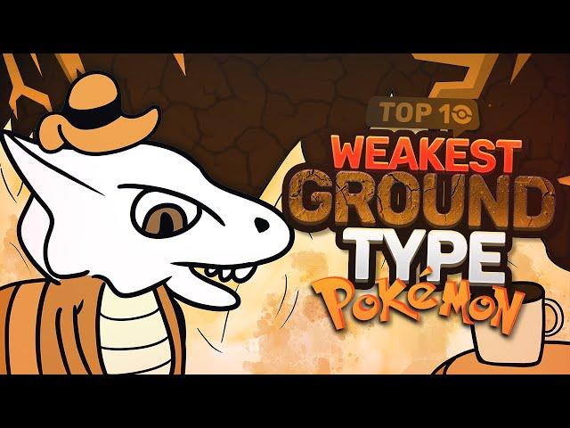 Top 10 WEAKEST Ground Type Pokemon