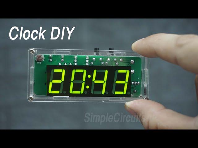 Digital Clock DIY Kit project - ICStation│Simple Tech