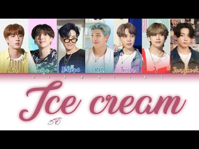 How Would BTS sing "ICE CREAM"by BLACKPINK & SELENA GOMEZ(Color Lyrics Eng/Rom/Han)(FANMADE)