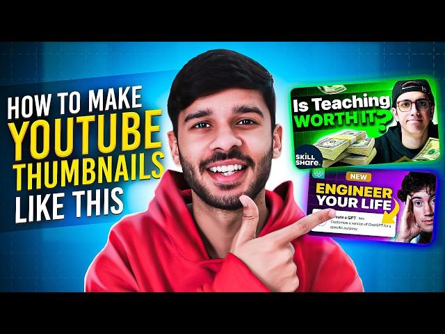 How to Make a Thumbnail with Glow Effect - Beginners || Devesh Sharma