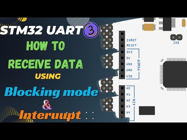 STM32 UART #3 || Receive Data in Blocking Mode & Interrupt