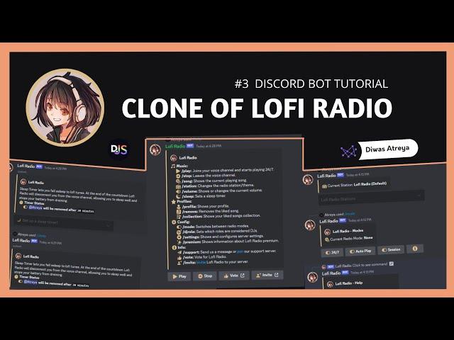 How to make Lofi Radio Discord Bot - 24/7 Music | Discordjs | Replit ( 2023 )