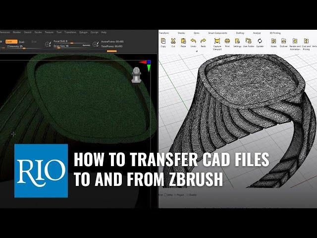 How to Transfer CAD Files To and From ZBrush