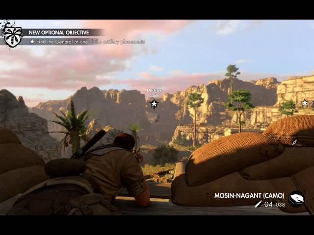 Sniper Elite 3 - Mission 3 (Halfaya Pass) - Long Shot on extreme difficulty