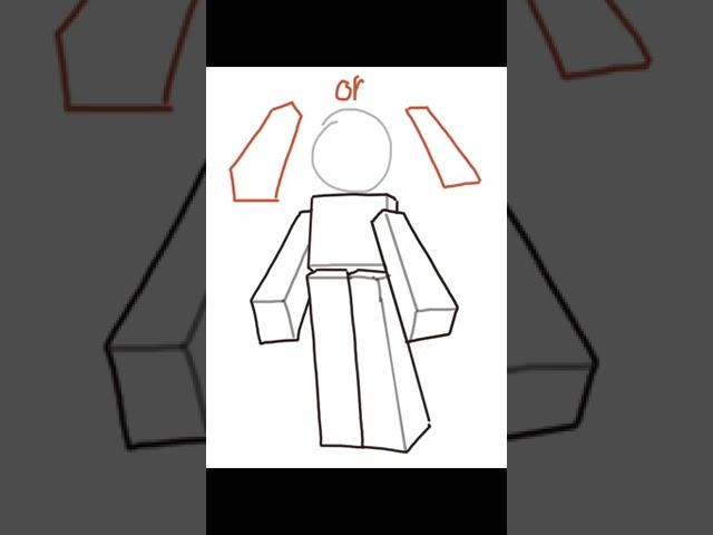 tutorial how to draw the Roblox or blocky style