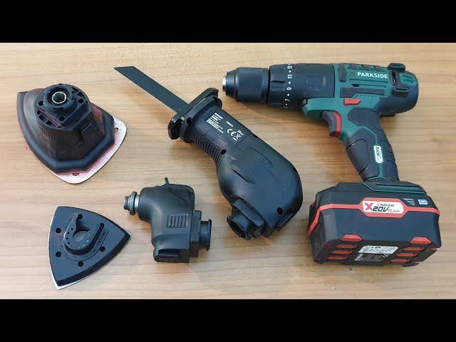 Parkside 4 in 1 Cordless Combination Tool PKGA 20-Li C2 TESTING