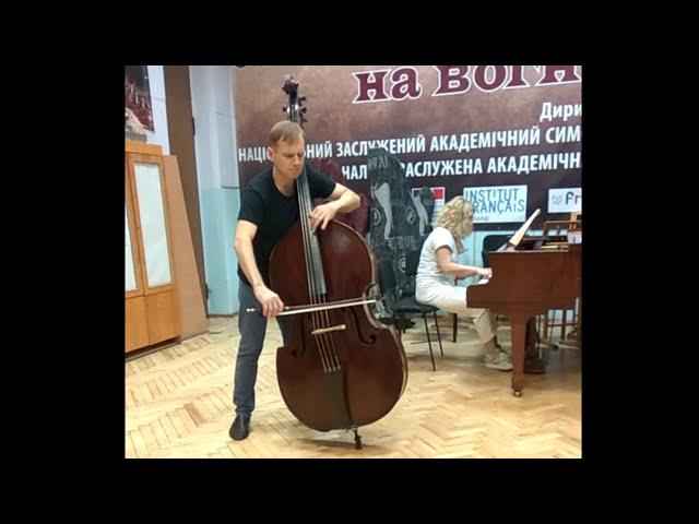 Koussevitzky Concerto for D-bass 1-st mov. Volodymyr Grechukh - bass, Iryna Starodub - piano