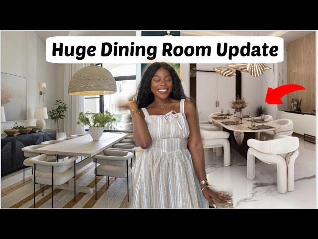EXTREME DINING ROOM MAKEOVER start to finish + budget friendly tips | Aesthetic room transformation