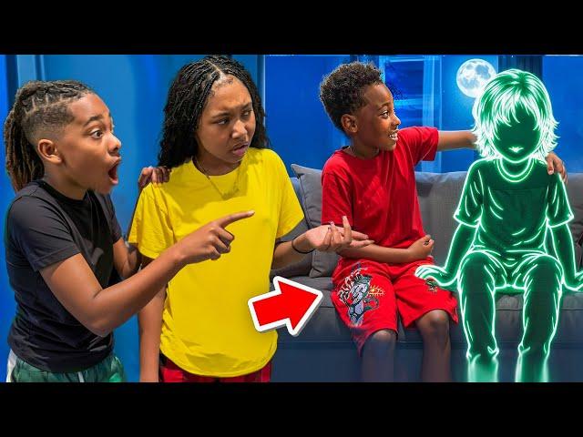 We Caught Our Little Brother Talking To A Ghost!