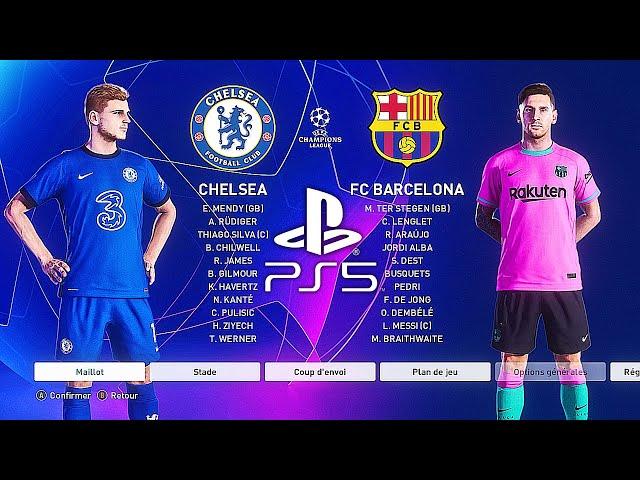 PES 2021 PS5 FC BARCELONA - CHELSEA | MOD Ultimate Difficulty Career Mode HDR Next Gen