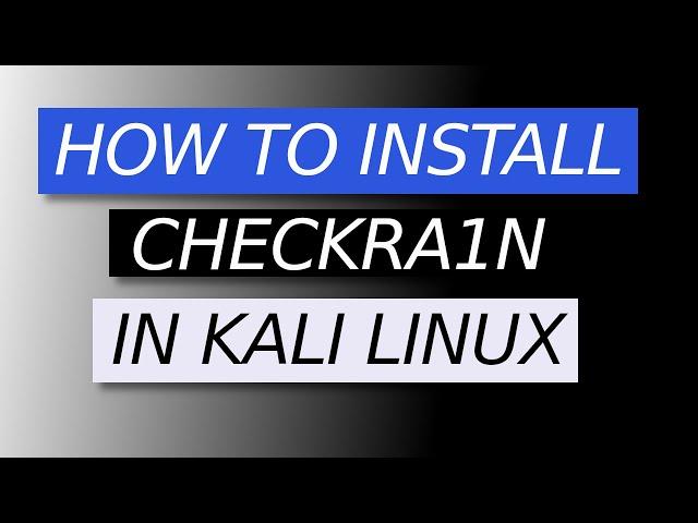 How to install checkrain in linux