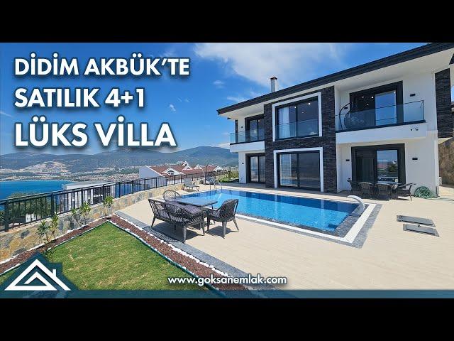 Didim Akbük'te Satılık 4+1 Deniz Manzaralı Havuzlu Lüks Villa - 21.500.000 TL - 777