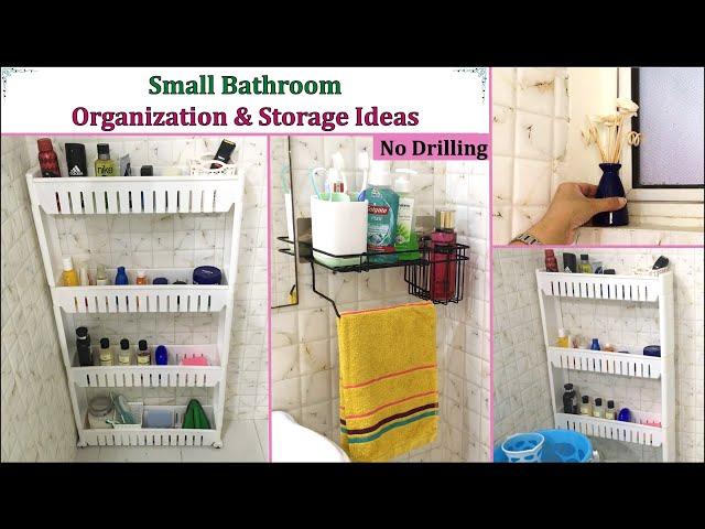 Bathroom Organization And Storage Ideas | Small Unfurnished Bathroom Organization | Her Fab Way