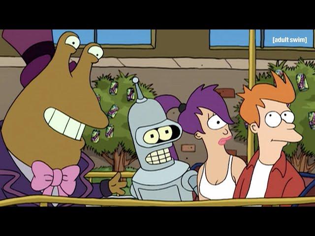 Ride Along The Slurm River | Futurama | adult swim