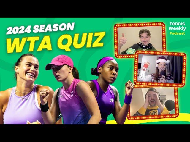 The 2024 WTA Tour Quiz! Find out how big a WTA fan you really are!