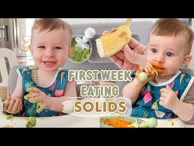 First Week of Our Baby Led Weaning Journey | Baby's First Food and Starting Solids