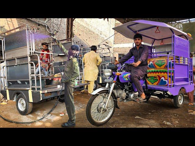 The Making Of A Motorcycle Six Seater Rickshaw: Full Factory Process Revealed"