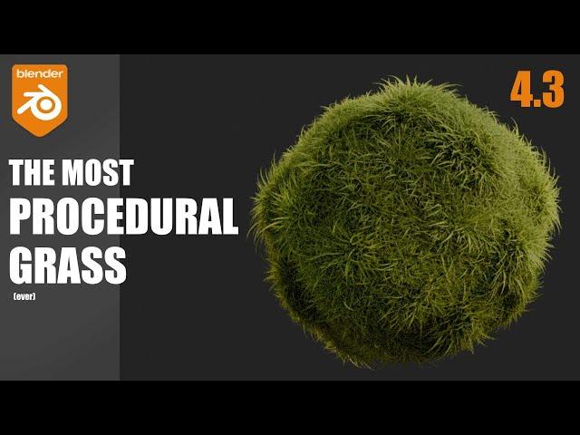 HYPER procedural Grass Scatter using new nodes- Blender 4.3