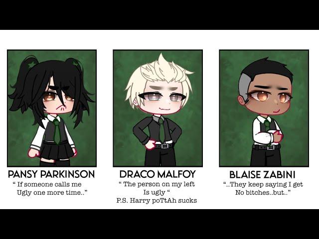 ||【】Yearbook Trend || Slight Harco/Drarry || Slytherin Trio  || HP || GC ||