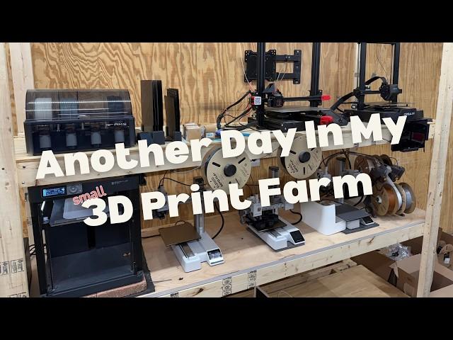 Sunday in my Small 3D Print Farm: Moving Printers (Again) and Making a Big Mess!